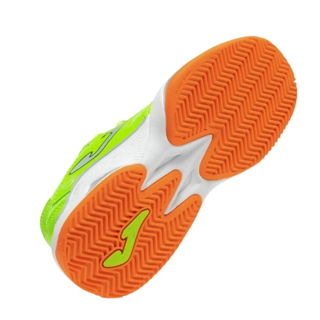 Chaussures de padel Joma Master 1000 2611 junior vert fluo — vue de profil