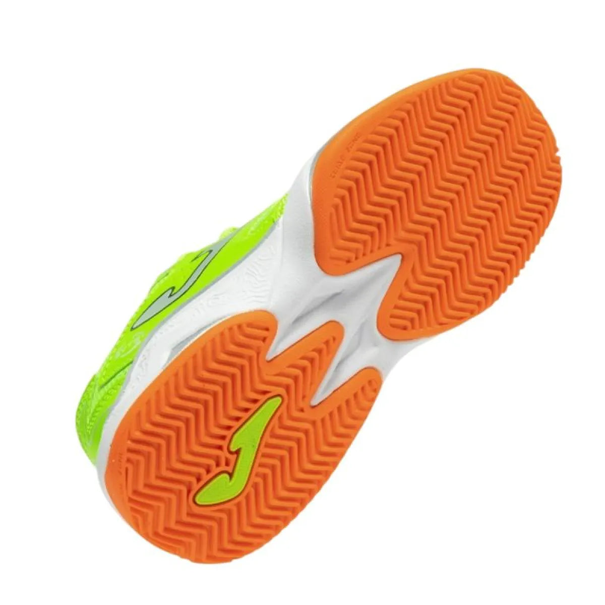 Chaussures de padel Joma Master 1000 2611 junior vert fluo — vue de profil