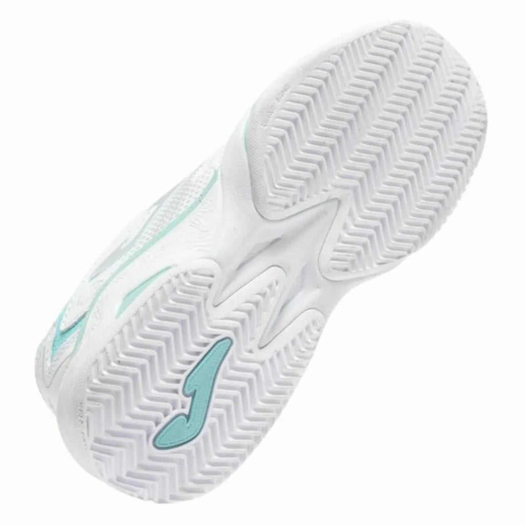 Chaussures padel Joma Master 1000 2632 blanc turquoise Junior — vue de profil