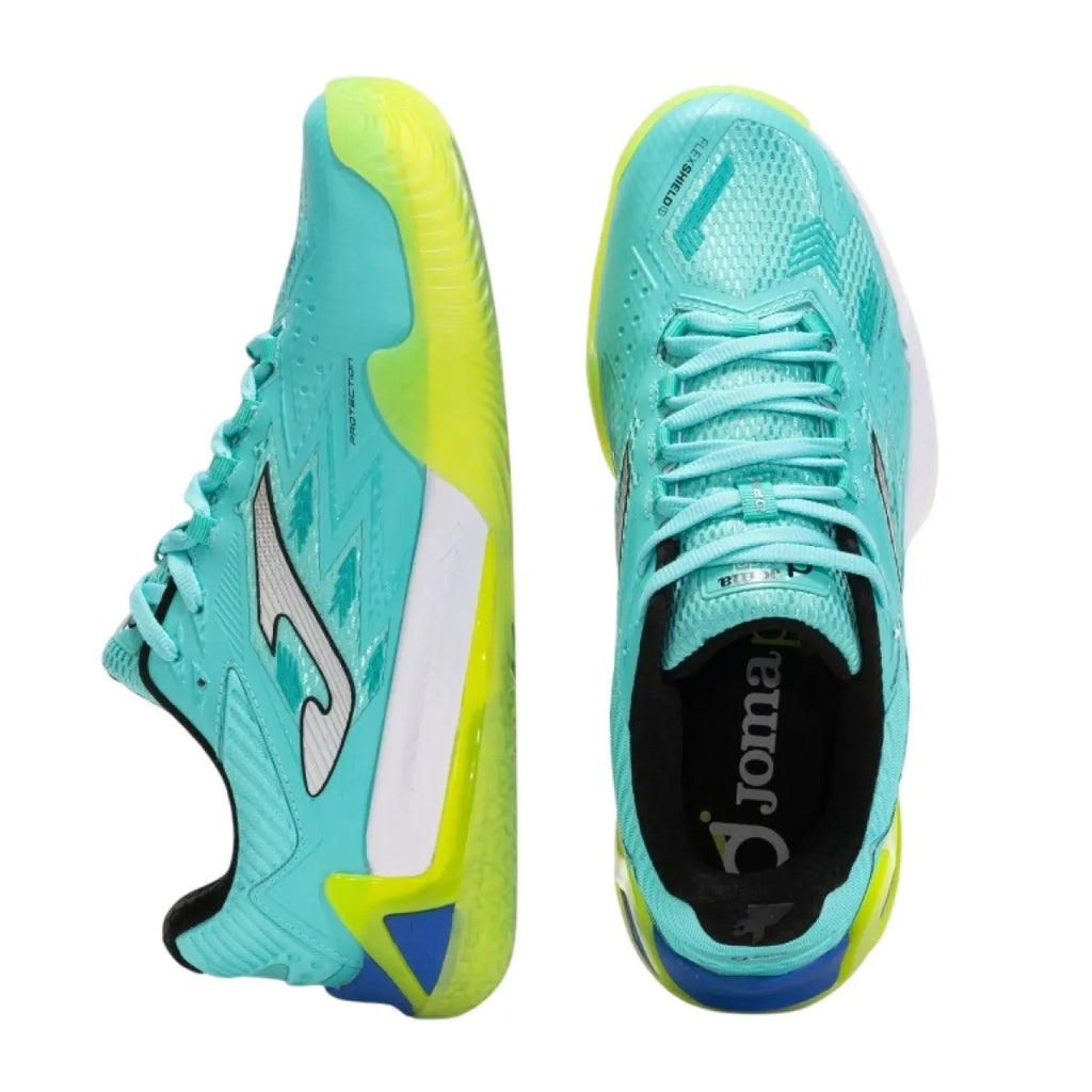 Chaussures padel Joma Open 2527 turquoise — vue de profil 2