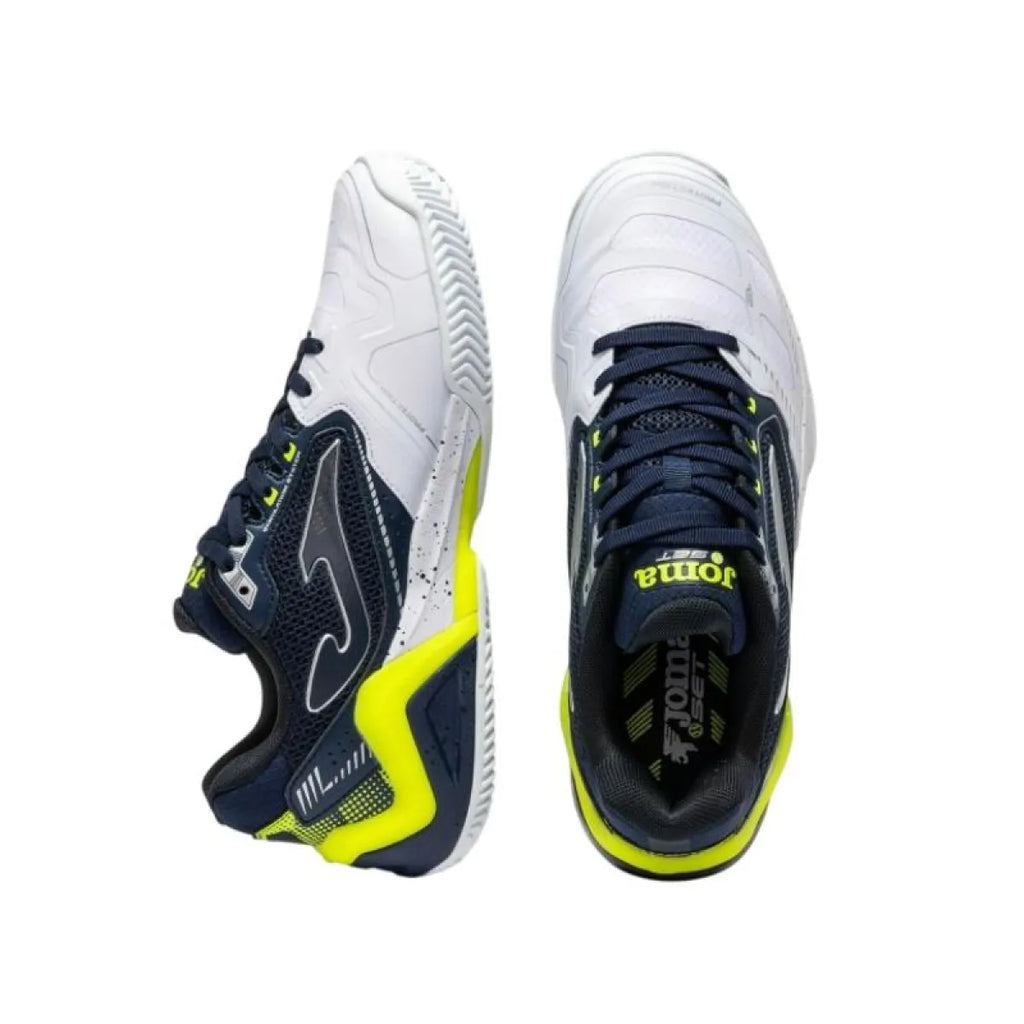 Chaussures padel Joma Set 2632 blanc bleu marine — vue de profil 2