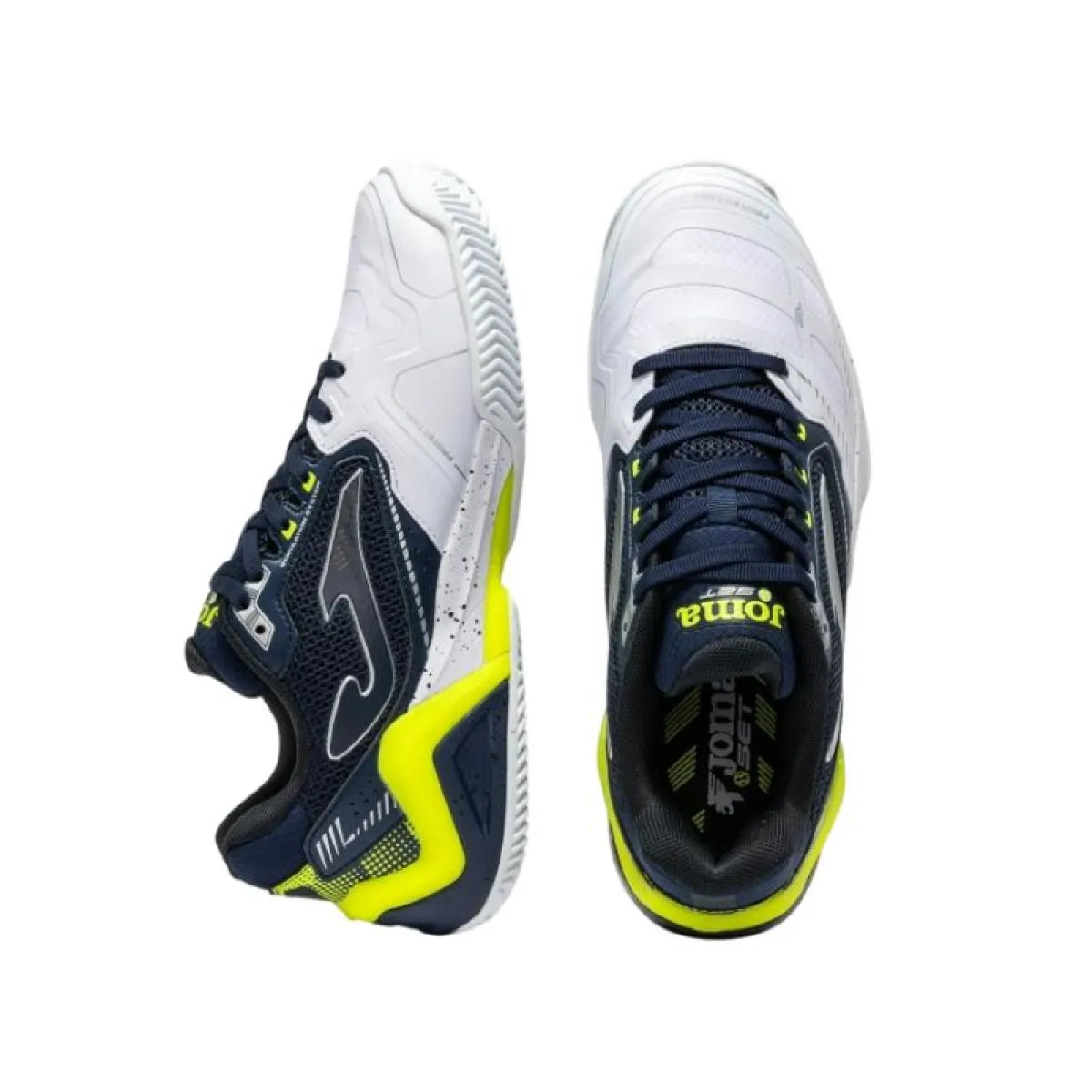 Chaussures padel Joma Set 2632 blanc bleu marine — vue de profil 2