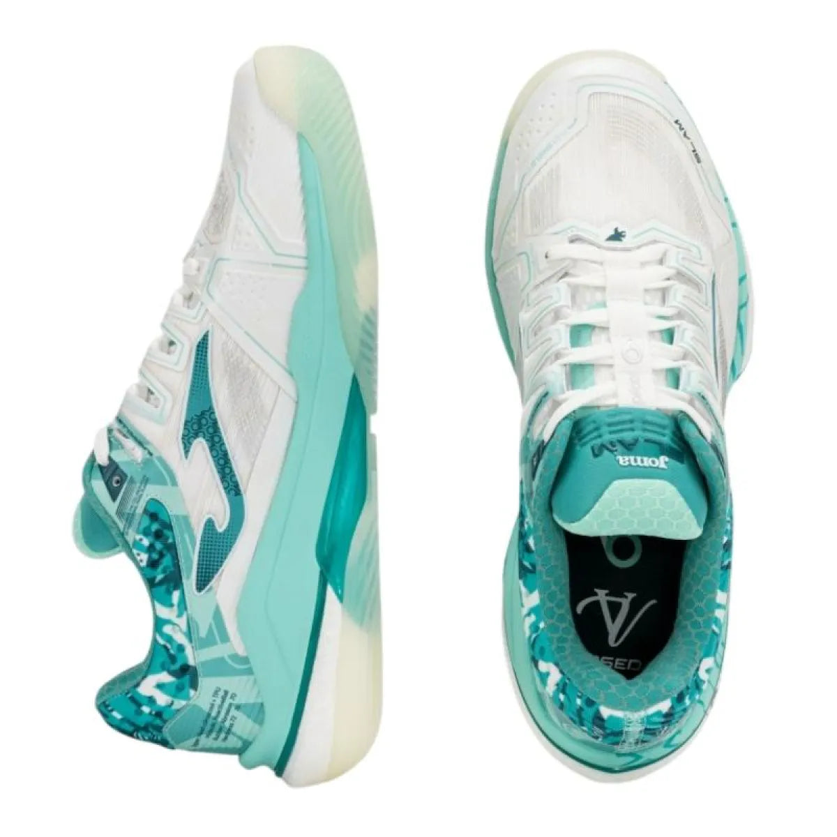 Chaussures padel Joma Vero Virseda Slam 2682 blanc femme — vue de profil 2