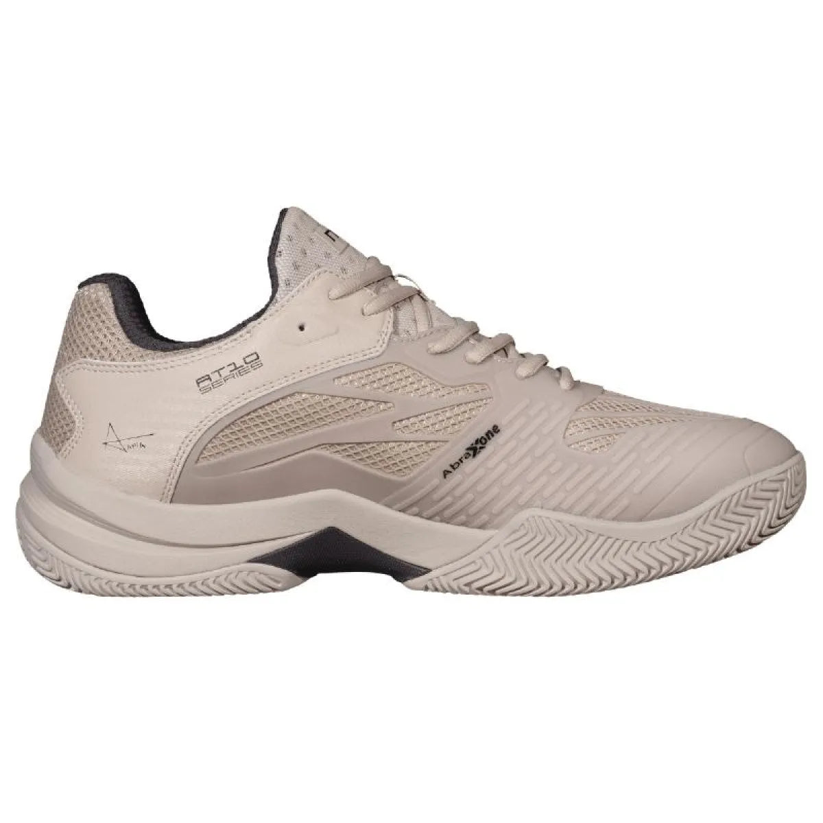 Chaussures padel Nox AT10 Lux gris Pluma noir — vue de profil 2