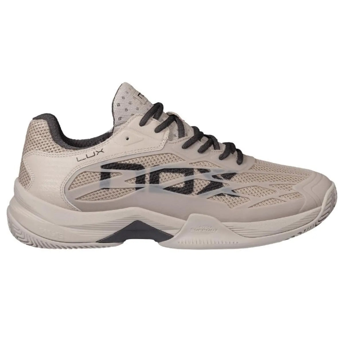 Chaussures padel Nox AT10 Lux gris Pluma noir — vue de face