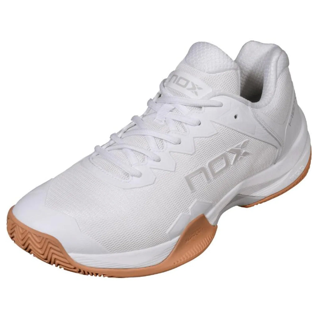 Chaussures padel Nox ML10 Hexa blanc marron — vue détail 1