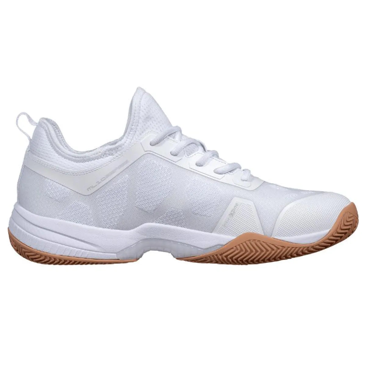 Chaussures padel Nox Nerbo blanc marron — vue de profil 2