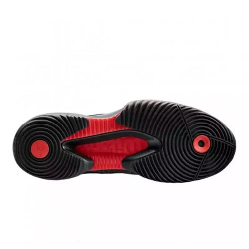 Chaussures padel Wilson Bela Pro noir rouge Amapola — vue de profil