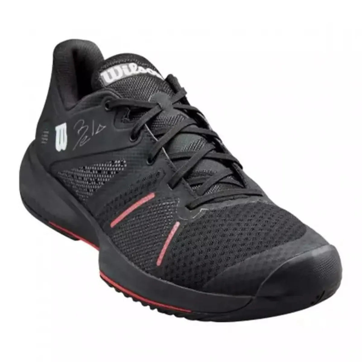 Chaussures padel Wilson Bela Pro noir rouge Amapola — vue détail 1