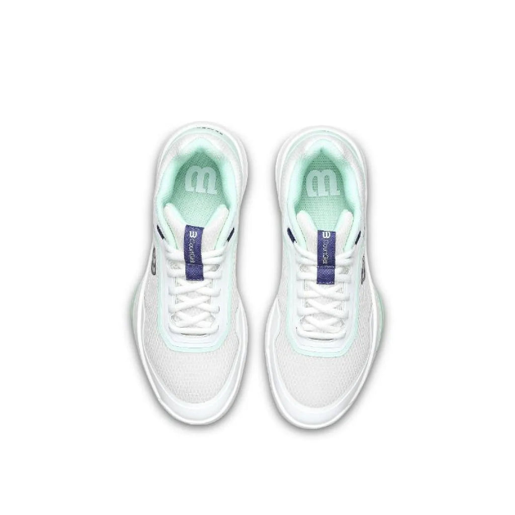 Chaussures padel Wilson Courtglide blanc Aguamarina Mujer — vue de dessus
