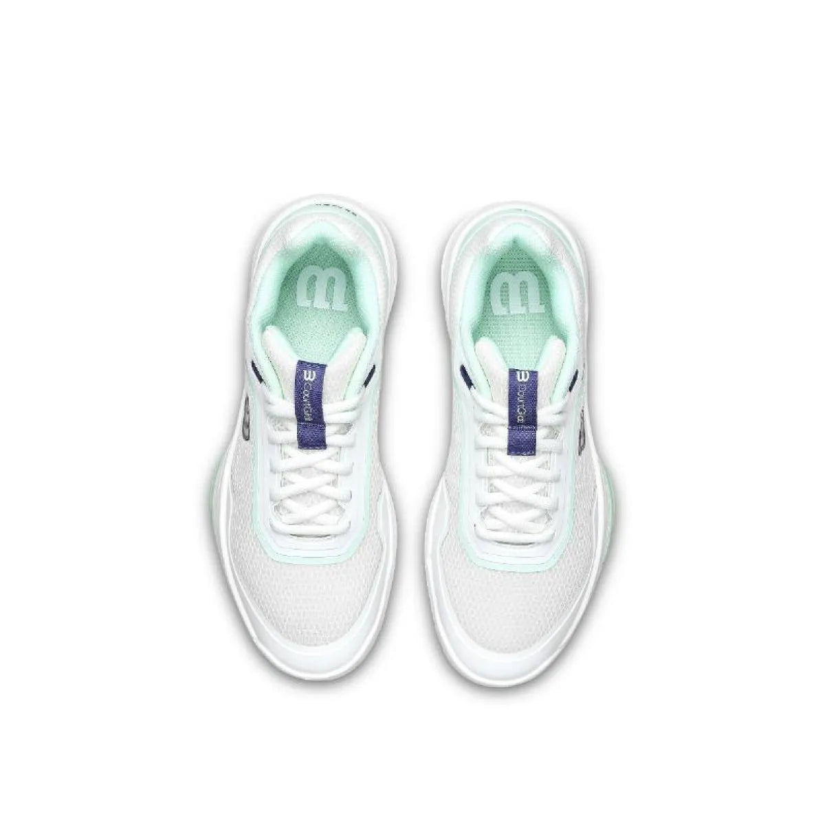 Chaussures padel Wilson Courtglide blanc Aguamarina Mujer — vue de dessus