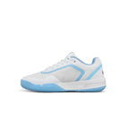 Chaussures padel Wilson Courtglide blanc bleu ciel femme — vue de profil 2