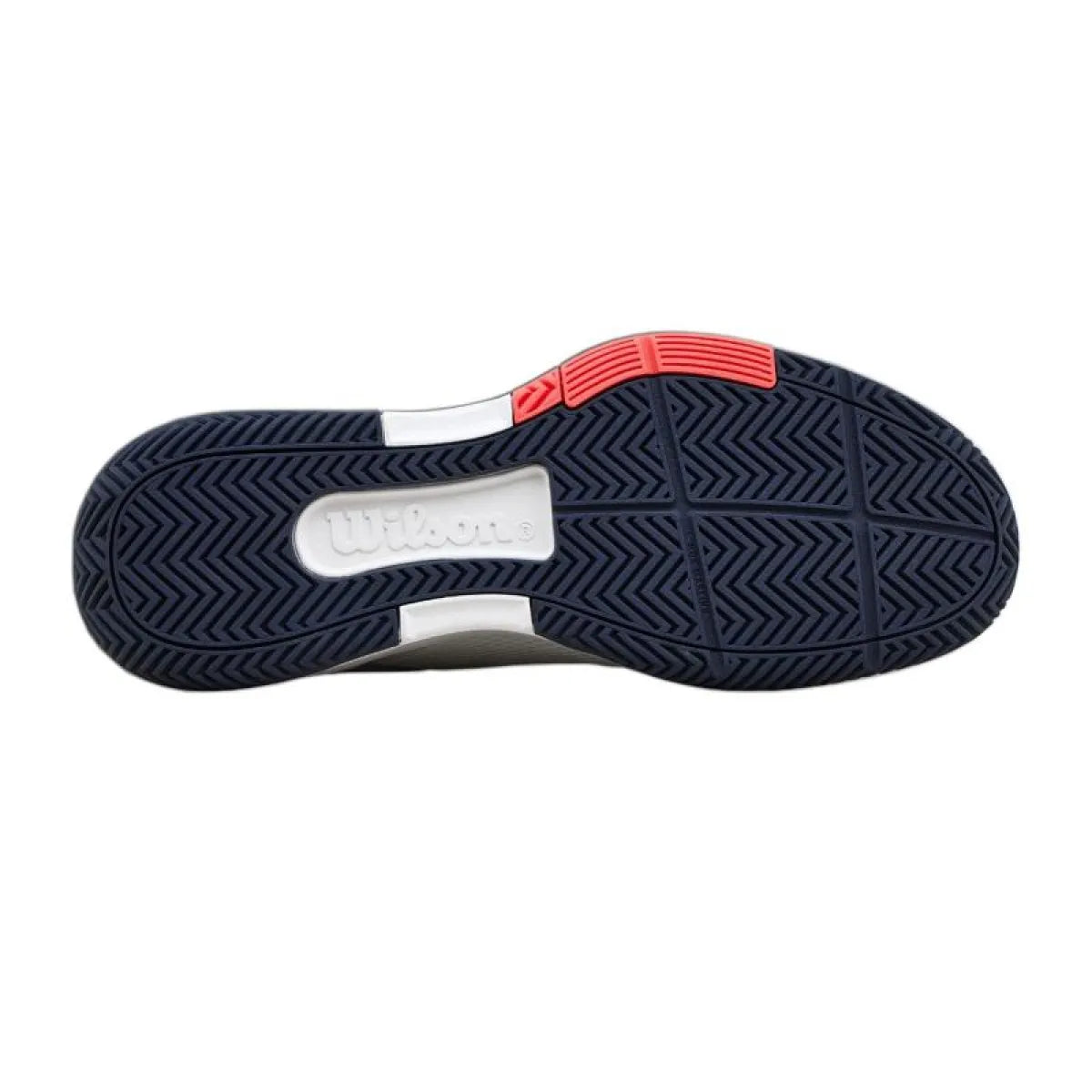 Chaussures padel Wilson Courtglide blanc bleu Marino — vue de profil