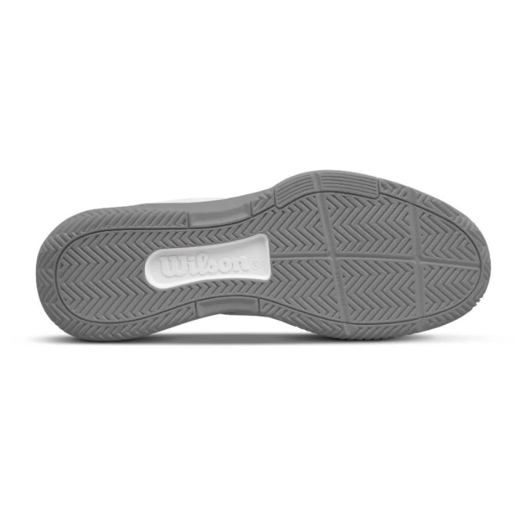 Chaussures padel Wilson Courtglide blanc bleu Marino gris — vue de profil