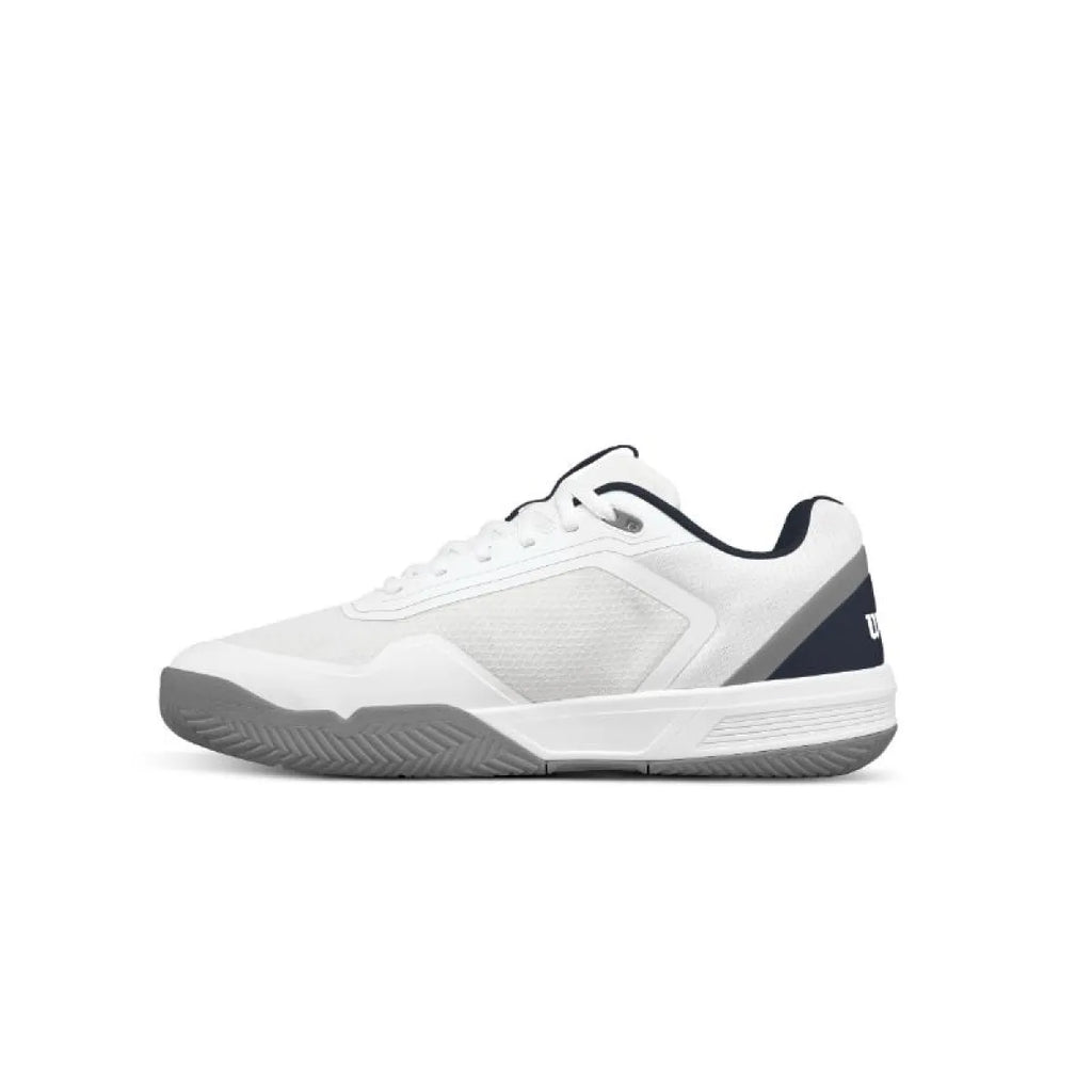 Chaussures padel Wilson Courtglide blanc bleu Marino gris — vue de profil 2