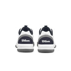 Chaussures padel Wilson Courtglide blanc bleu Marino gris — vue en perspective