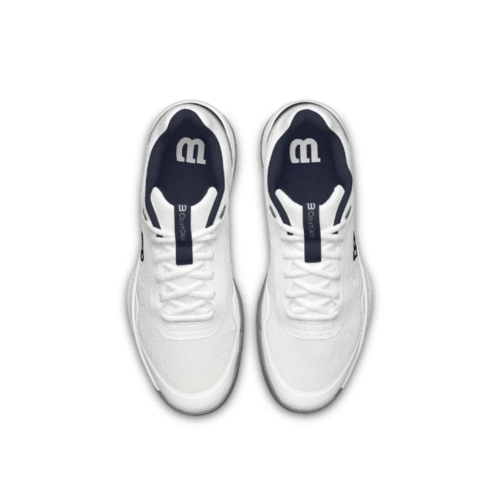 Chaussures padel Wilson Courtglide blanc bleu Marino gris — vue de dos
