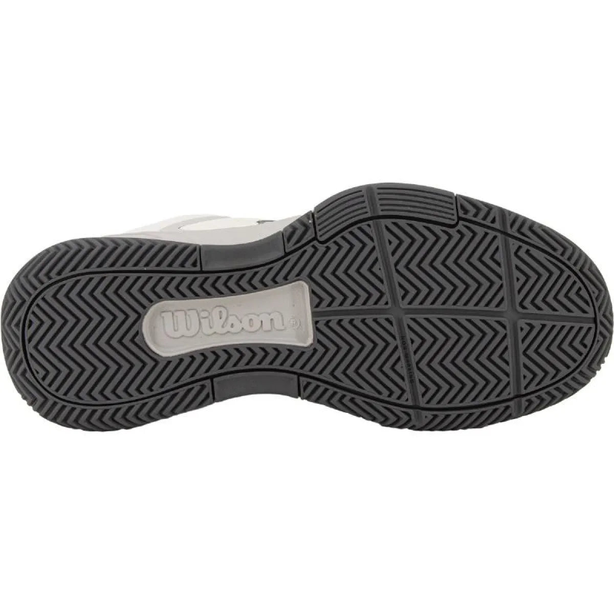 Chaussures padel Wilson Courtglide blanc gris femme — vue de profil