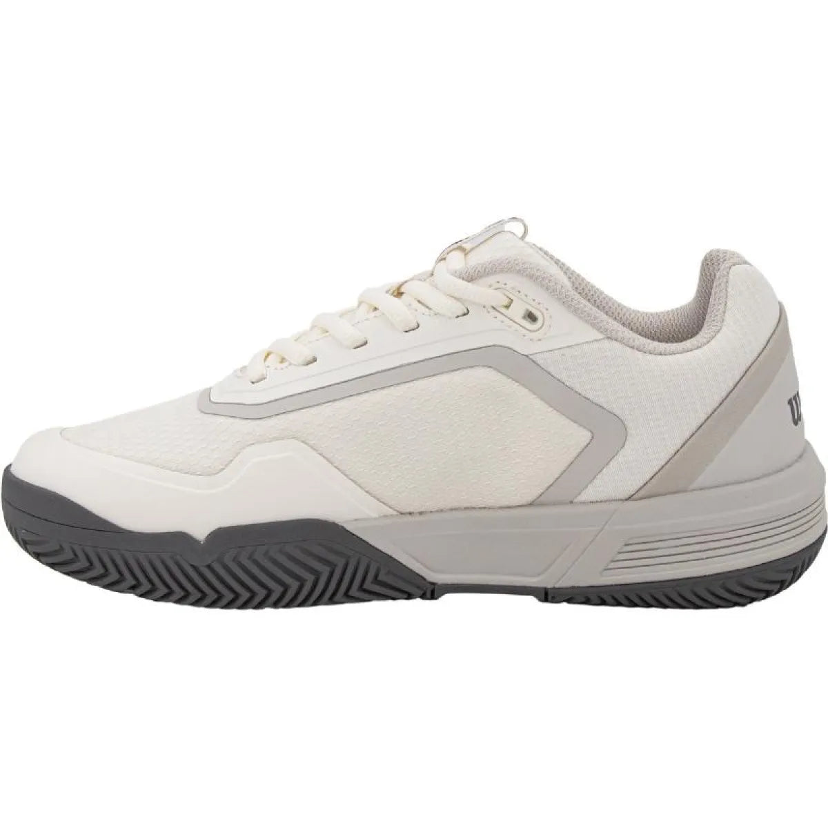 Chaussures padel Wilson Courtglide blanc gris femme — vue de profil 2