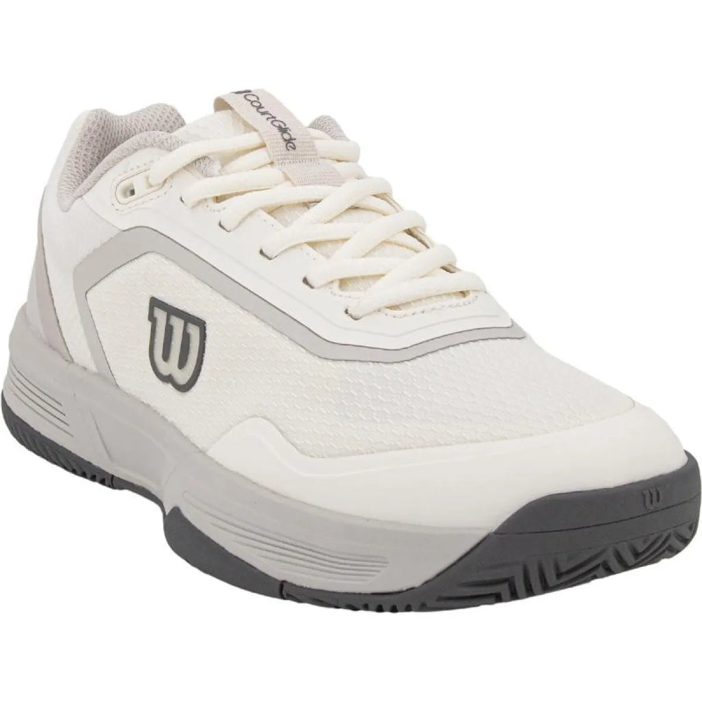 Chaussures padel Wilson Courtglide blanc gris femme — vue détail 1