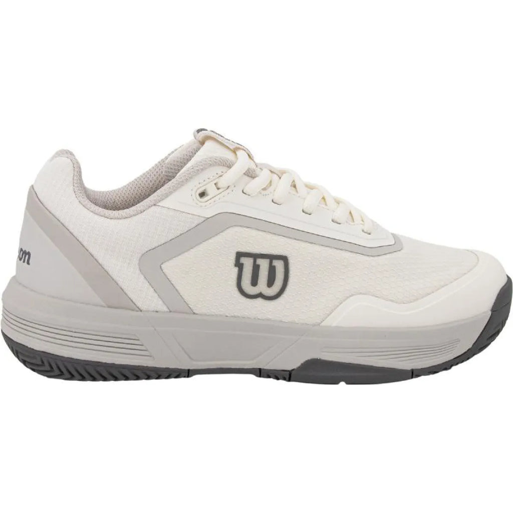 Chaussures padel Wilson Courtglide blanc gris femme — vue de face