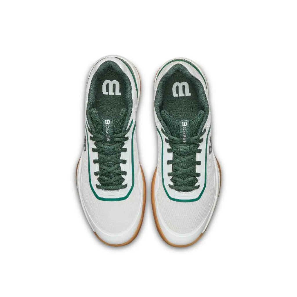 Chaussures padel Wilson Courtglide blanc vert — vue de dos