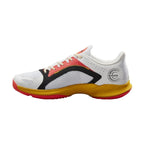 Chaussures padel Wilson Hurakn 2.0 blanc doré corail — vue de profil 2