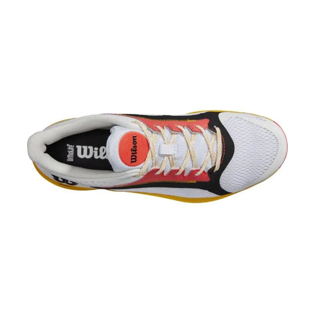 Chaussures padel Wilson Hurakn 2.0 blanc doré corail — vue détail 2