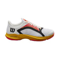 Chaussures padel Wilson Hurakn 2.0 blanc doré corail — vue de face