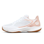 Chaussures padel Wilson Hurakn Lite blanc rose Mujer — vue de profil 2