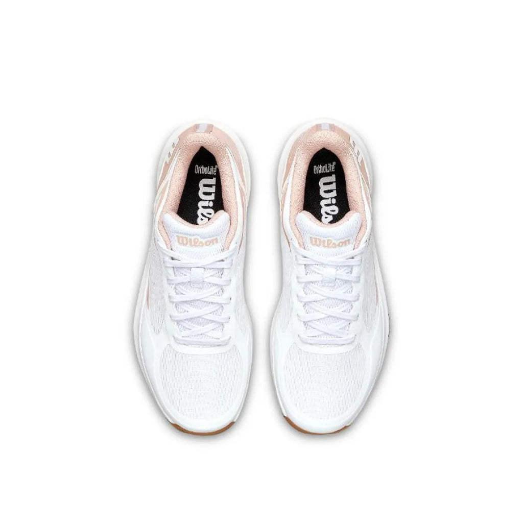 Chaussures padel Wilson Hurakn Lite blanc rose Mujer — vue en perspective