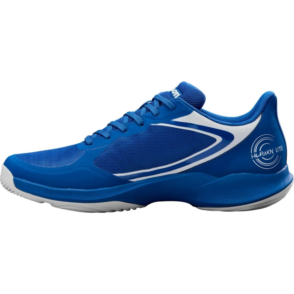 Chaussures padel Wilson Hurakn Lite bleu blanc — vue de profil 2