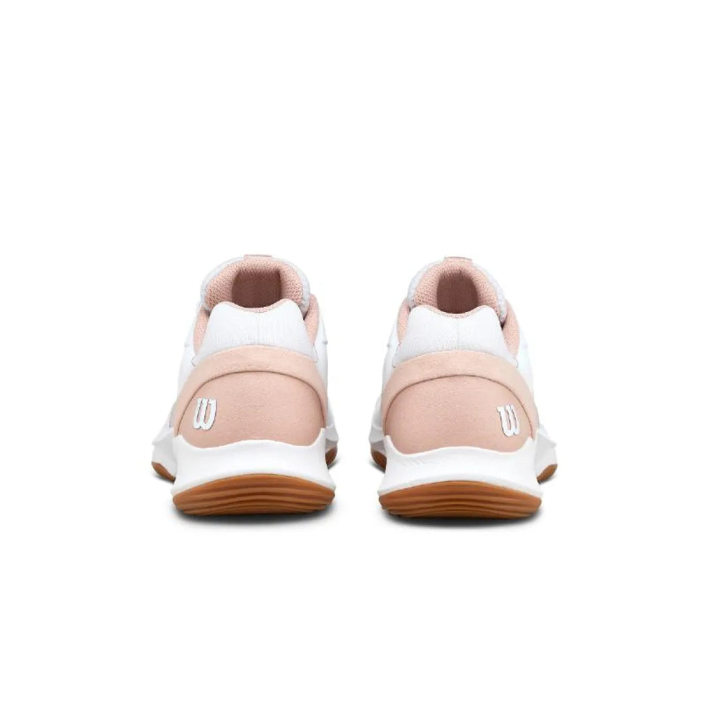 Chaussures padel Wilson Hurakn Pro V2 blanc rose Mujer — vue de dessus