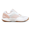 Chaussures padel Wilson Hurakn Pro V2 blanc rose Mujer — vue de face