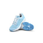 Chaussures padel femme Wilson Hurakn Pro V2 bleu clair blanc — vue angle