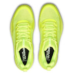Chaussures padel Wilson Hurakn Pro V2 jaune Fluor blanc Mujer — vue en perspective