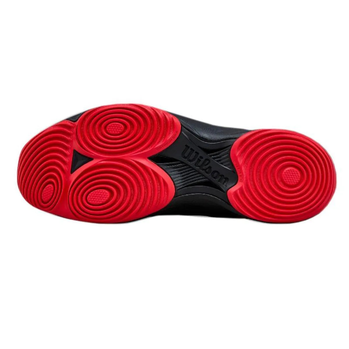 Chaussures padel Wilson Hurakn Pro V2 noir rouge blanc — vue de profil