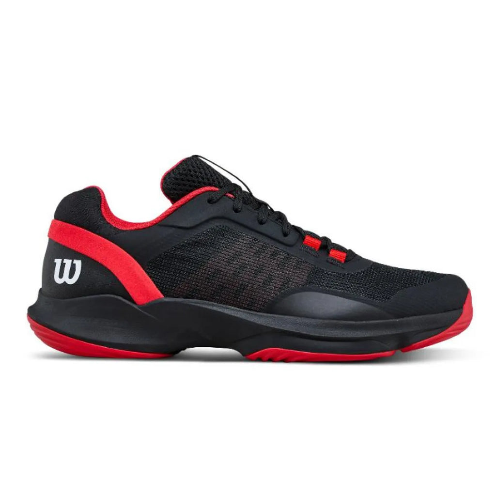 Chaussures padel Wilson Hurakn Pro V2 noir rouge blanc — vue de face