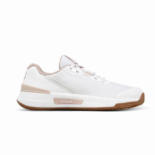 Chaussures padel Wilson Intrigue Pro Clay blanc rose Mujer — vue de face
