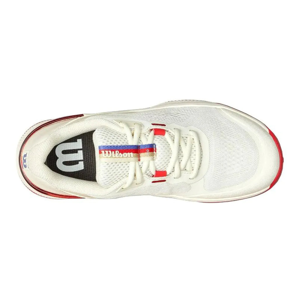 Chaussures padel femme Wilson Intrigue Pro Tofu rouge — vue détail 1
