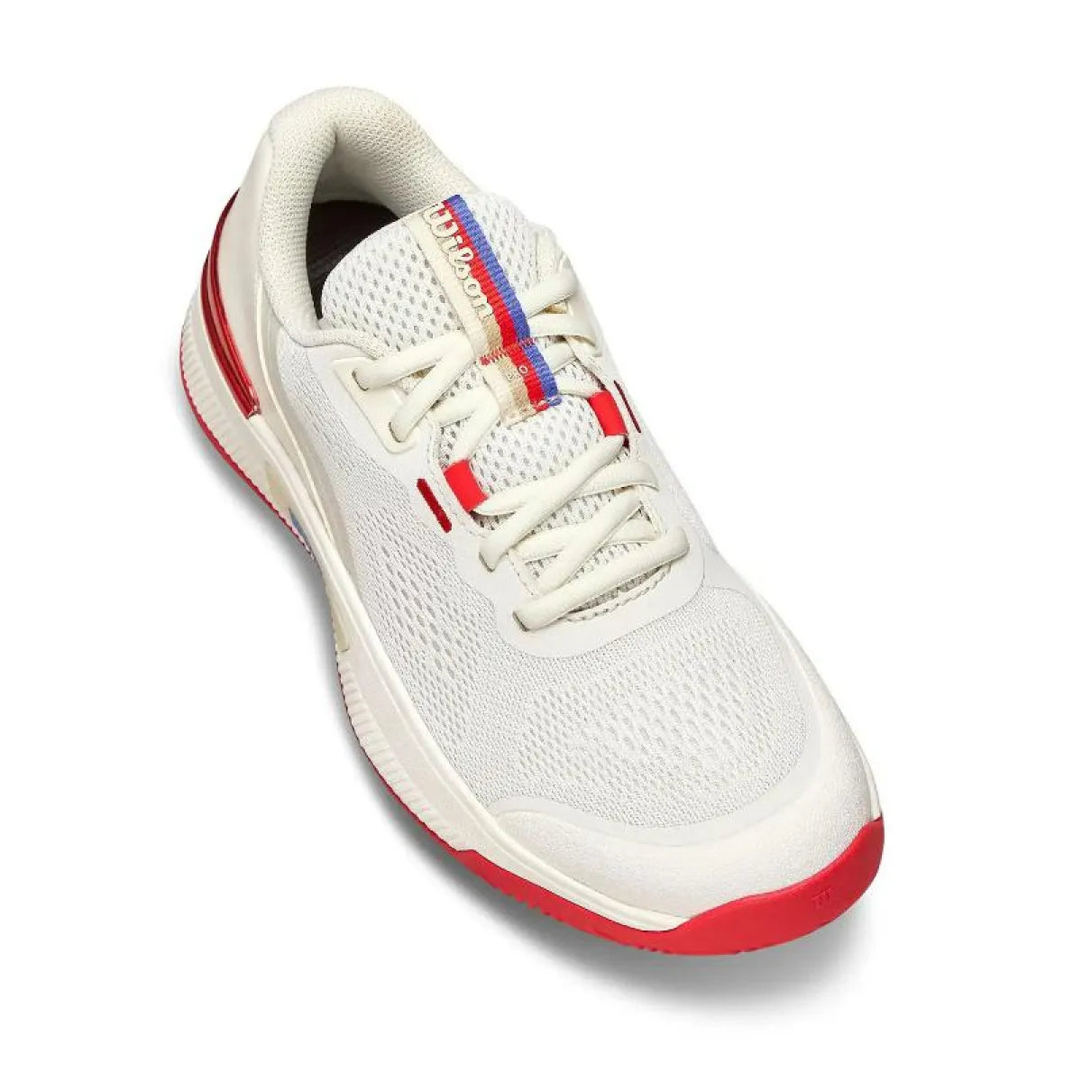 Chaussures padel femme Wilson Intrigue Pro Tofu rouge — vue détail 2