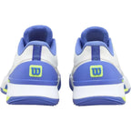 Chaussures padel femme Wilson Intrigue Tour blanc bleu — vue en perspective