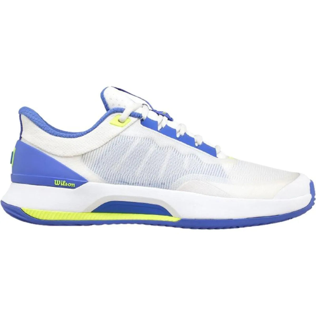 Chaussures padel femme Wilson Intrigue Tour blanc bleu — vue de face