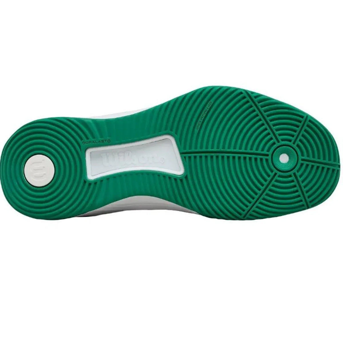 Chaussures padel femme Wilson Intrigue Tour blanc vert — vue de profil