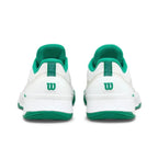Chaussures padel femme Wilson Intrigue Tour blanc vert — vue en perspective