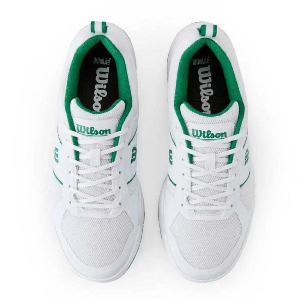 Chaussures padel Wilson Pickleball Pro blanc vert — vue de dos