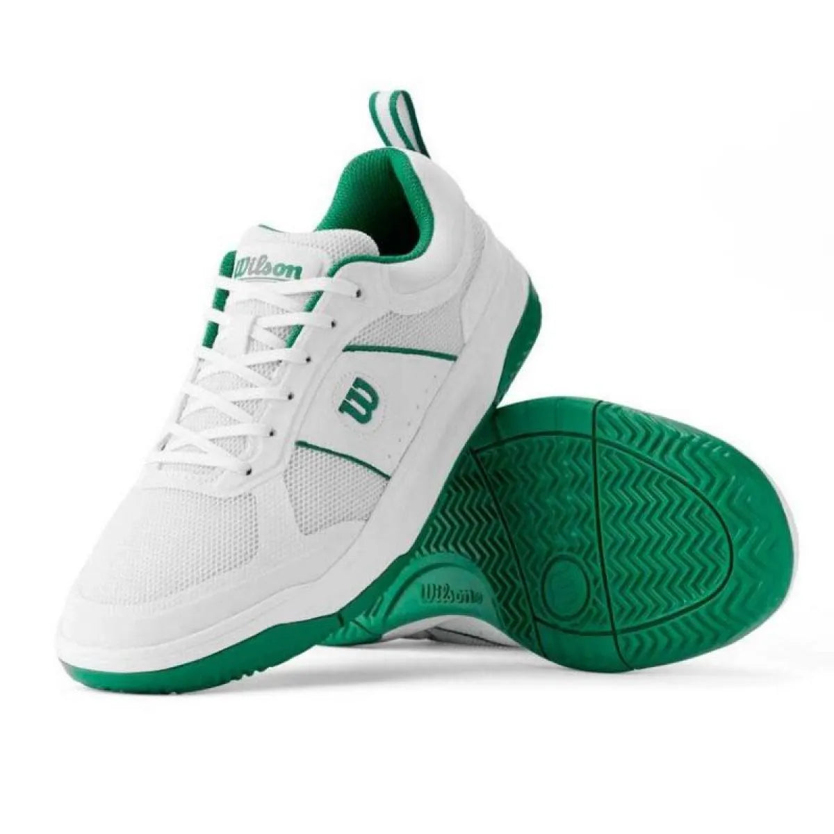 Chaussures padel Wilson Pickleball Pro blanc vert — vue de dessus