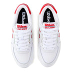 Chaussures padel Wilson Pro Staff 87 Mesh blanc rouge — vue de profil 2