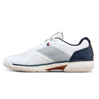 Chaussures padel Wilson Rush Lite 5 Clay blanc bleu Marino — vue de profil 2
