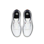 Chaussures padel Wilson Rush Lite 5 Clay blanc bleu Marino — vue détail 2